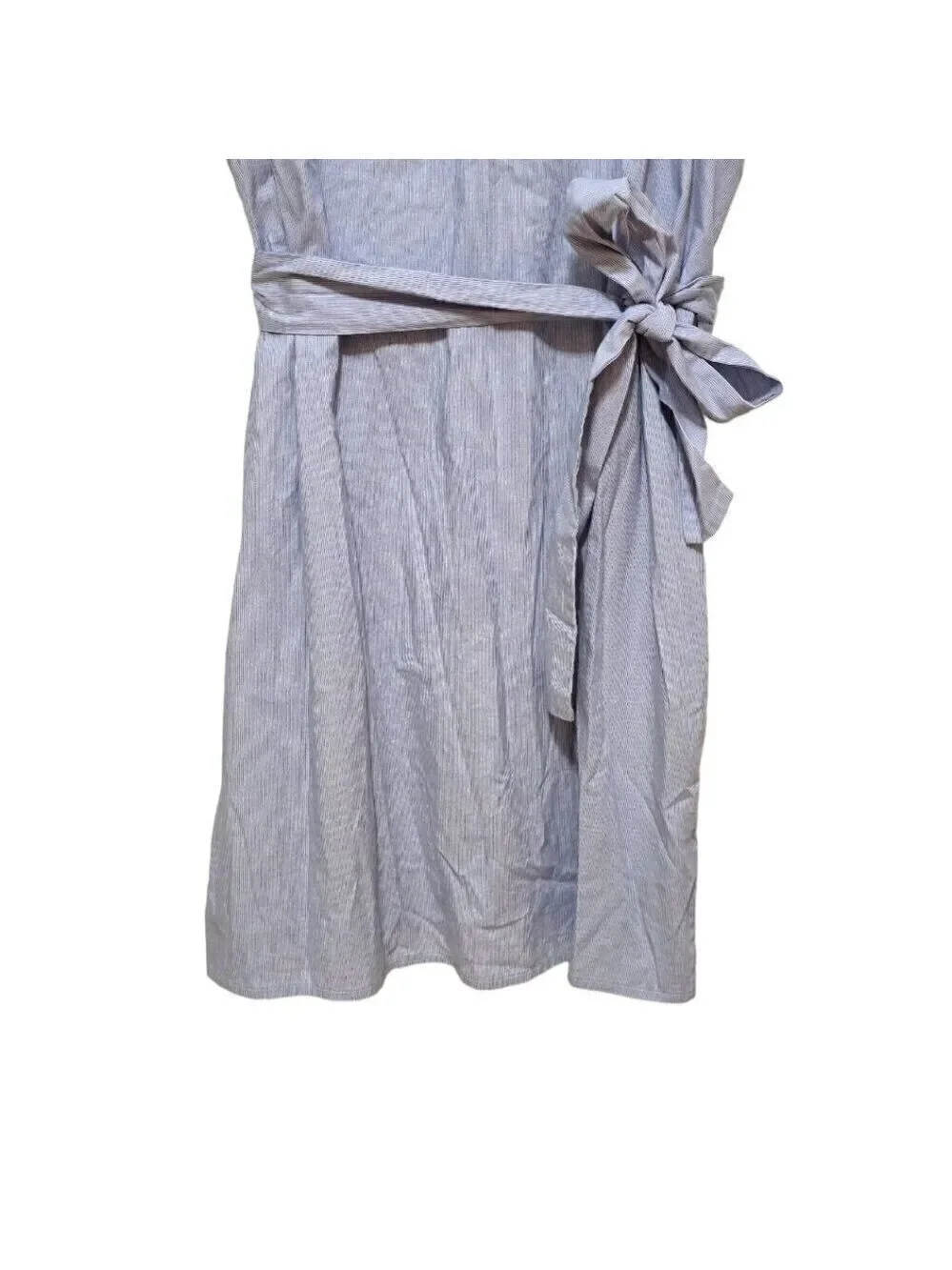 Gibson X Hi Sugarplum Flamenco Ruffle Tie Waist Striped Dress Sz XL